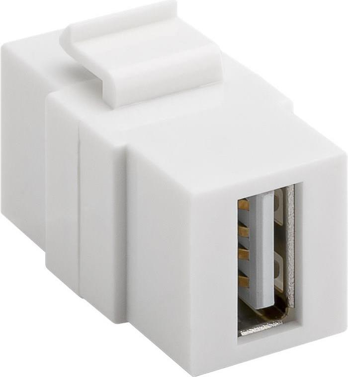 Goobay 79909 - Flach - Weiß - USB A - USB A - Weiblich - Weiblich (79909) von Wentronic