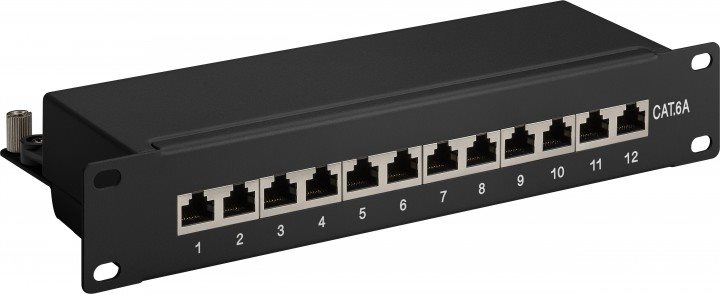 Goobay 93796 - Cat6a - 22/26 - Schwarz - 258 mm - 44 mm - 108 mm (93796) von Wentronic