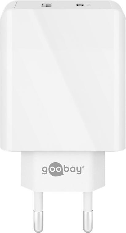 Goobay Dual USB-C PD (Power Delivery) Schnellladegerät (30 W) (61674) von Wentronic