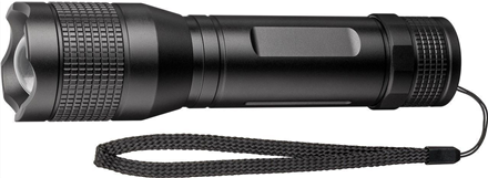 Goobay LED-Taschenlampe Super Bright 1500, Schwarz - ideal für Arbeit, Freizeit, Sport, Camping, Angeln, Jagd und Pannenhilfe (44559) von Wentronic