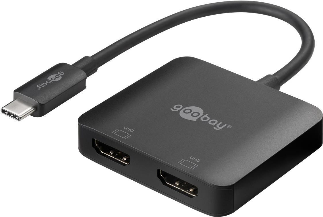 Goobay USB-C-Adapter auf 2x HDMI (60173) von Wentronic