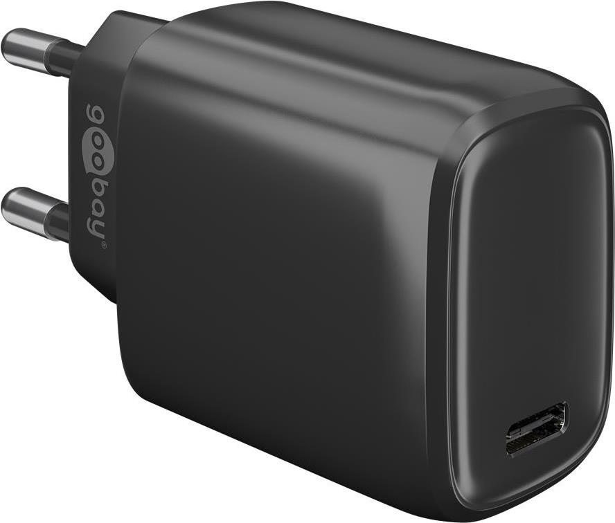 Goobay USB-C PD (Power Delivery) Schnellladegerät (25 W), schwarz (65367) von Wentronic
