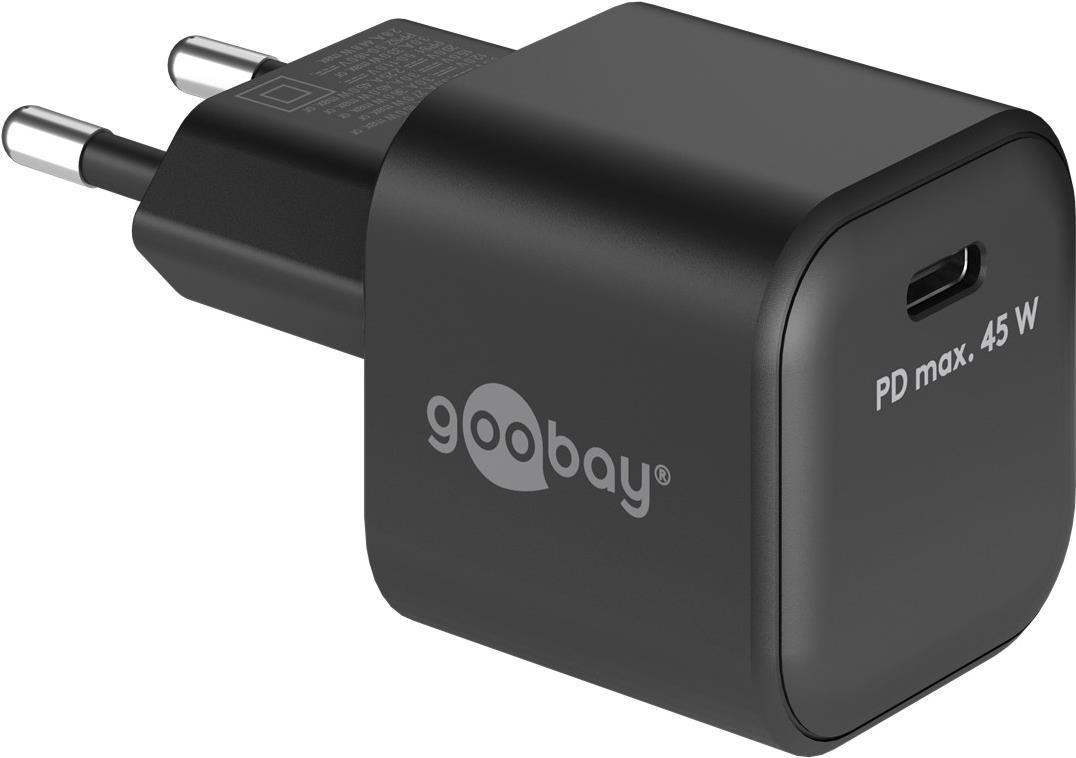 Goobay USB-C� PD Schnellladeger�t (45 W), schwarz (65331) von Wentronic