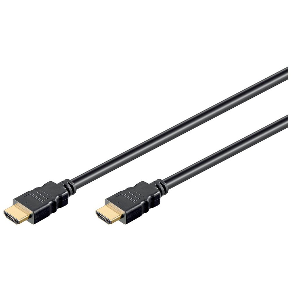 HDMI High Speed Rundkabel in schwarz mit einer Länge von 1m von Wentronic