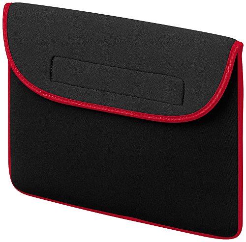 'Wentronic 63434 10 "Bezug schwarz, rot Schutzhülle für Tablet – Schutzhüllen für Tablet (25,4 cm (10), Tasche, Schwarz, Rot, Stoff, Apple, – Apple iPad, iPad 2, iPad 3, iPad 4, iPad Air – Samsung Galaxy Tab 10) von Wentronic