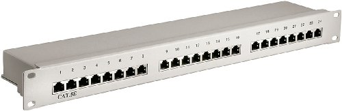 Wentronic 68883 Patch Panel – Patch Panels (RJ45, Cat5e, Grey) von Wentronic