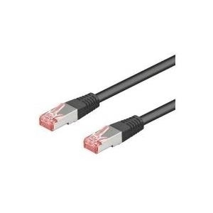 Wentronic CAT 6-025 LC SSTP PIMF 0.25m - RJ-45 - RJ-45 - Männlich/männlich - Gold - 10/100/1000Base-T(X) - Schwarz (87787) von Wentronic