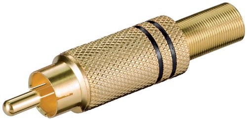 Wentronic Cinchstecker schwarz für Kabel ø 5.4mm; CSGM B Wentronic Cinchstecker schwarz für Kabel ø 5.4mm; CSGM B von Wentronic