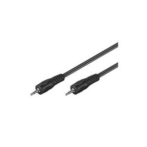 Wentronic Goobay 3,5mm-Klinke-Verbindungskabel HQ, Schwarz, 1.5 m - Klinke 3,5 mm-Stecker (3-Pin, Stereo) > Klinke 3,5 mm-Stecker (3-Pin, Stereo) (51658) von Wentronic