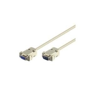 Wentronic Goobay Anschlusskabel D-SUB, Grau, 5 m - D-SUB/RS-232-Stecker (9-polig) > D-SUB/RS-232-Buchse (9-polig) (50225) von Wentronic