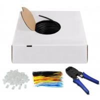 Wentronic Goobay - Bulkkabel - 100,0m - UTP - CAT 6 - Innen, im Freien, robust, verseilt - Schwarz (94398) von Wentronic