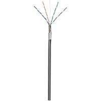 Wentronic Goobay CAT 5e Outdoor Netzwerkkabel, F/UTP, Schwarz, 100 m - CCA Kupfergemisch, AWG 24/1 (solid), PE (57294) von Wentronic