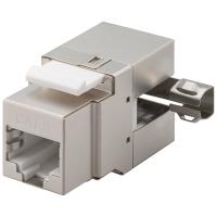 Wentronic Goobay CAT 6 KeyStone RJ45 Jack, STP geschirmt, 250 MHz - Anschluß: LSA, 90° gewinkelter Ausgang (95901) von Wentronic