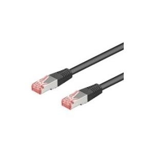 Wentronic Goobay CAT 6 Patchkabel, S/FTP (PiMF), Schwarz, 15 m - LSZH halogenfrei, Kupfer (68695) von Wentronic