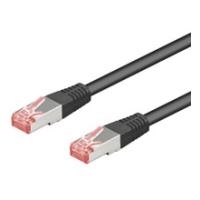 Wentronic Goobay CAT 6 Patchkabel, S/FTP (PiMF), Schwarz, 30 m - LSZH halogenfrei, Kupfer (68699) von Wentronic