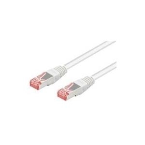 Wentronic Goobay CAT 6 Patchkabel, S/FTP (PiMF), Weiß, 50 m - LSZH halogenfrei, Kupfer (93510) von Wentronic