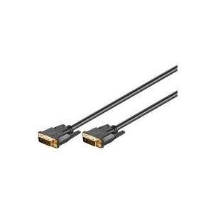 Wentronic Goobay - DVI-Kabel - Dual Link - DVI-I (M) - DVI-I (M) - 10,0m - Flügelschrauben - Schwarz (69208) von Wentronic