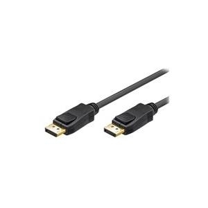 Wentronic Goobay - DisplayPort-Kabel - DisplayPort (M) bis DisplayPort (M) - 3,0m - eingerastet - Schwarz (65924) von Wentronic