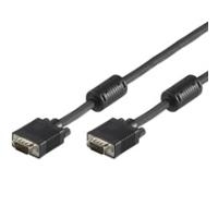 Wentronic Goobay Full HD SVGA Monitorkabel, Schwarz, 50 m - VGA-Stecker (15-polig) > VGA-Stecker (15-polig) (93009) von Wentronic