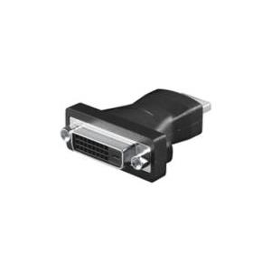 Wentronic Goobay HDMI / DVI-D Adapter, HDMI Standard-Stecker (Typ A), Schwarz - 19-pol. HDMI-Stecker>DVI-D (24+1) Buchse (68098) von Wentronic
