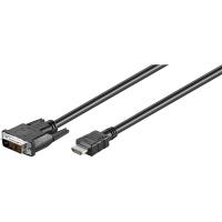 Wentronic Goobay HDMI / DVI-D Kabel, Schwarz, 3 m - 19pol. HDMI-Stecker>DVI-D (18+1) Stecker (60581) von Wentronic
