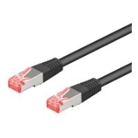 Wentronic Goobay - Netzwerkkabel - RJ-45 (M) - RJ-45 (M) - 2,0m - SFTP - CAT 6a - gepresst, halogenfrei - Schwarz (83194) von Wentronic