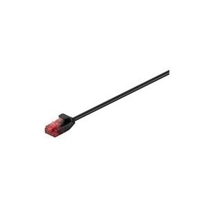 Wentronic Goobay - Patch-Kabel - RJ-45 (M) bis RJ-45 (M) - 15 m - UTP - CAT 6 - geformt, ohne Haken - Schwarz (93731) von Wentronic