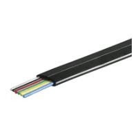 Wentronic Goobay Telefonflachkabel 100 m Rolle,AWG 30,CU (Kupfer), Schwarz (50254) von Wentronic