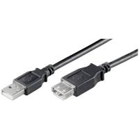 Wentronic Goobay USB 2.0 Hi-Speed Verlängerungskabel, Schwarz, 1.8 m - USB 2.0-Stecker (Typ A) > USB 2.0-Buchse (Typ A) (68903) von Wentronic