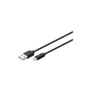 Wentronic Goobay USB Lade- und Synchronisationskabel, Schwarz, 0.5 m - MFi Lade- und Synchronisationskabel für Apple iPhone/iPad (Schwarz) (72904) von Wentronic