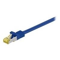 Wentronic GoobayCat.7 Rohkabel Patchkabel, S/FTP (PiMF), Blau, 30 m - LSZH halogenfrei, Kupfer, RJ45 Stecker (91673) von Wentronic