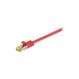 Wentronic GoobayCat.7 Rohkabel Patchkabel, S/FTP (PiMF), Rot, 15 m - LSZH halogenfrei, Kupfer, RJ45 Stecker (91652) von Wentronic