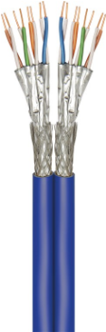 Wentronic GoobayCat.7 RohkabelA+ Duplex-Netzwerkkabel, S/FTP (PiMF), Blau, 500 m - CU, AWG 22/1 (solid), LSZH (91897) von Wentronic