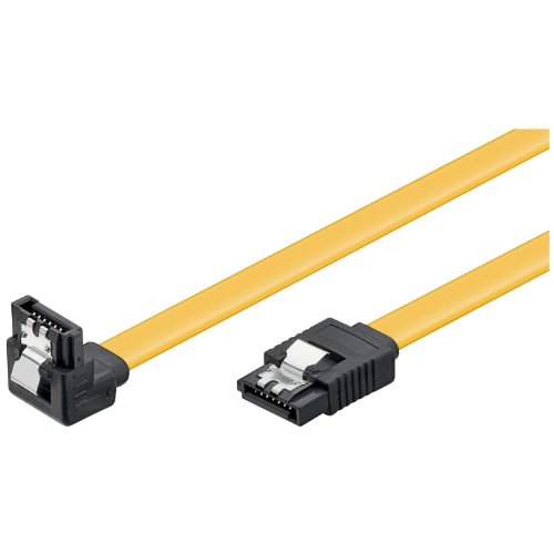 Wentronic HDD S-ATA Kabel 1,5GBs/3GBs/6GBs (S-ATA L-Type auf L-Type 90) 0,5m gelb (15 Stück) von Wentronic