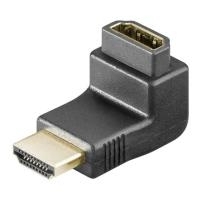 Wentronic HDMI F/M 90° SB - HDMI - HDMI - Männlich/weiblich - Gold - Schwarz - Sichtverpackung (69782) von Wentronic