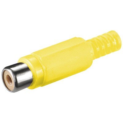 Wentronic RCA Jack Cinch gelb Aderverbinder – Verbinder Fäden (gelb) von Wentronic
