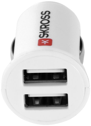 Wentronic SKROSS Midget Car Charger Dual USB Weiss; SKROSS Midget Car Charger Dual USB Weiss von Wentronic