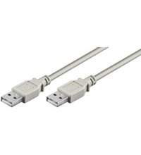 Wentronic USB 2.0 Hi-Speed Kabel; USB AA 300 LC HiSpeed 2.0 GRAU 3m von Wentronic