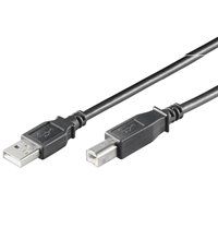 Wentronic USB 2.0 Hi-Speed Kabel; USB AB 025 LC HiSpeed 2.0 SCHWARZ 0.25m von Wentronic