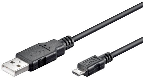 Wentronic USB 2.0 Hi-Speed Kabel; USB Micro-B 180 SCHWARZ 1.8m von Wentronic