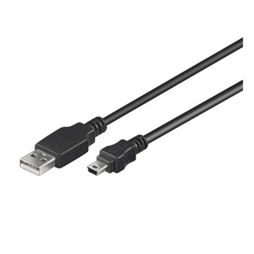 Wentronic USB 2.0 Hi-Speed Kabel; USB Mini-B 5 pin 015 SCHWARZ 0.15m von Wentronic