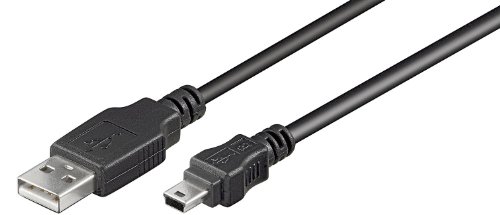 Wentronic USB 2.0 Hi-Speed Kabel; USB Mini-B 5 pin 015 SCHWARZ 0.15m von Wentronic