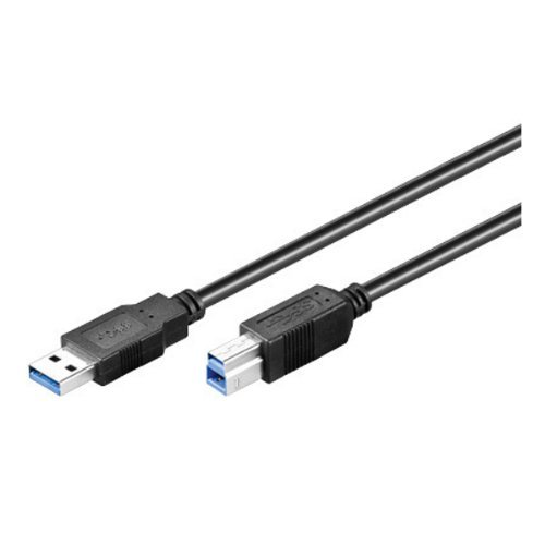 Wentronic USB 3.0 SuperSpeed Kabel; USB 3.0 AB 025 SCHWARZ 0.25m von Wentronic