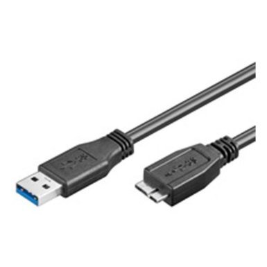 Wentronic USB 3.0 SuperSpeed Kabel; USB 3.0 Micro-B 100 SCHWARZ 1m von Wentronic