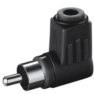 Wentronic abgewinklter Cinchstecker schwarz; xCSPW B Wentronic abgewinklter Cinchstecker schwarz; xCSPW B von Wentronic