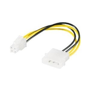 Wentronic goobay - Netzteil - interne Stromversorgung, 4-polig (M) zu 4 PIN ATX12V (W) - 16 cm (51362) von Wentronic