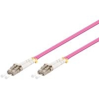Wentronic goobay - Netzwerkkabel - LC Multi-Mode (M) zu LC Multi-Mode (M) - 10 m - Glasfaser - 50/125 Mikrometer - OM4 - halogenfrei - violett (95939) von Wentronic