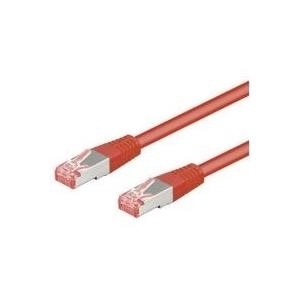 Wentronic goobay - Netzwerkkabel - RJ-45 (M) bis RJ-45 (M) - 10,0m - SFTP, PiMF - CAT 6 - geformt - Rot (95487) von Wentronic