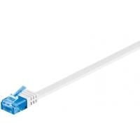 Wentronic goobay - Netzwerkkabel - RJ-45 (M) bis RJ-45 (M) - 50cm - UTP - CAT 6a - geformt, flach - weiß (96303) von Wentronic