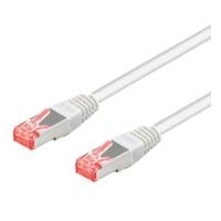 Wentronic goobay - Netzwerkkabel - RJ-45 (M) bis RJ-45 (M) - 7.5 m - Paare in Metallfolie (PiMf) - CAT 6a - geformt, ohne Haken - weiß (93856) von Wentronic